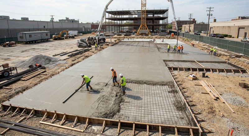 Commercial Slab Installation in Spartanburg, SC