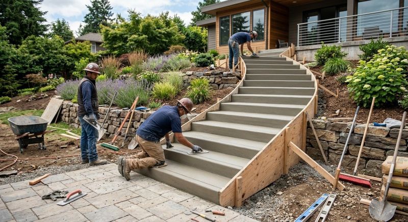 Cement Stairs Installation in Fort Collins, CO