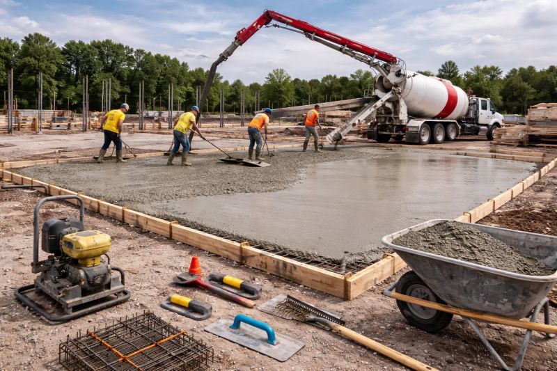 Commercial Slab Installation in Fort Wayne, IN