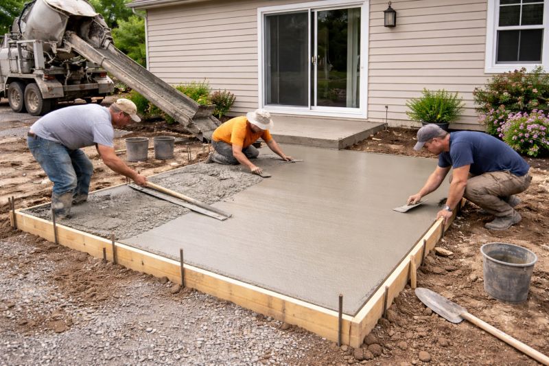 Concrete Porch Construction in Sacramento, CA