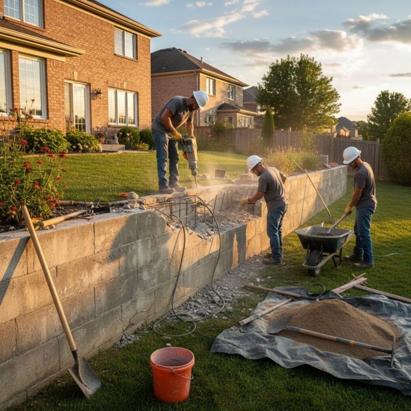 Concrete Wall Installation