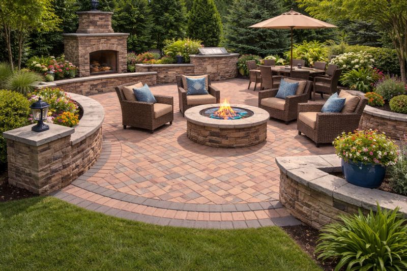 Patio Brick Installation in Framingham, MA